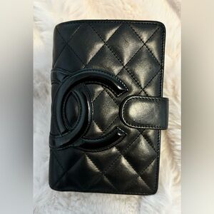 Chanel Black Quilted Cambon Ligne Wallet Black